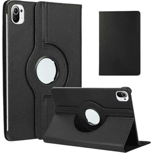 Case 4U Xiaomi Mi Pad 5 Uyku Modlu 360 Derece Dönebilen Standlı Tablet Kılıfı Siyah