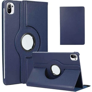 Case 4U Xiaomi Mi Pad 5 Uyku Modlu 360 Derece Dönebilen Standlı Tablet Kılıfı Lacivert