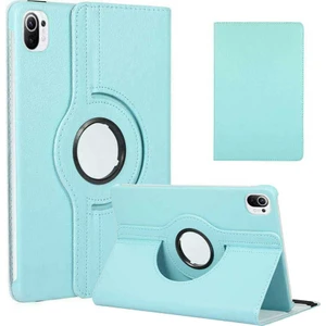 Case 4U Xiaomi Mi Pad 5 Uyku Modlu 360 Derece Dönebilen Standlı Tablet Kılıfı Mavi