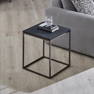 Enza Home Legato Kare Metal Yan Sehpa - Siyah