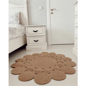 Evvemall Geometrik Jüt Hasır Yıkanabilir Salon Mutfak Balkon ve Bahçe Royal Serisi Jüt Kilim Jüt Halı 32