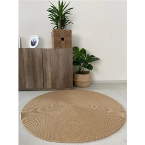 Evvemall Geometrik Jüt Hasır Yıkanabilir Salon Mutfak Balkon ve Bahçe Royal Serisi Jüt Kilim Jüt Halı 34