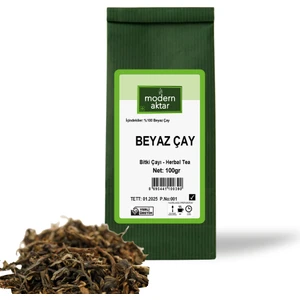 Modern Aktar Doğal Katkısız Beyaz Çay 50 gr