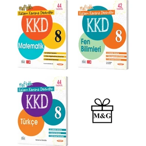 Kurmay Yayınları LGS 8.Sınıf KKD Matematik Fen Bilimleri ve Türkçe Deneme
