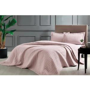 Glory Tek Kişilik Yatak Örtüsü Pudra