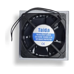 Dvr Pano, Rack Kabinet Fan Motoru 220V (120X120X38 Mm) + Panjur (150X150 Mm)