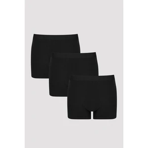 Erkek Basic Black 3'lü Boxer