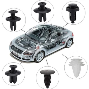 6 Boyutlu 100 Adet Oto Fastener Klip Tampon Kapı Pervazı Tutucu Raptiye SETI-100 Parça-6 Çeşit