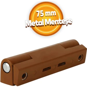 Pvc Pimapen Pencere Menteşesi Metal 75 mm Açık Kahverengi