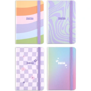 Matt Notebook 4'lü Cep Defteri Seti Çizgili Gökkuşağı