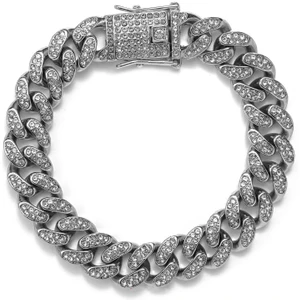 12 Mm. Kalın Taşlı Alloy Bayan Bileklik ER02BY