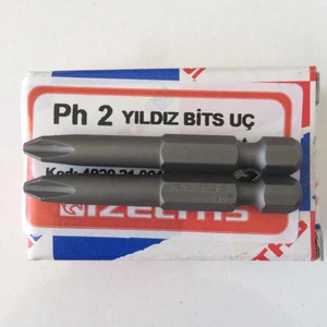 Ph2 Yıldız Bits Uç 50 mm 2 Adet Matkap Uçlu Vida Sıkma Uç