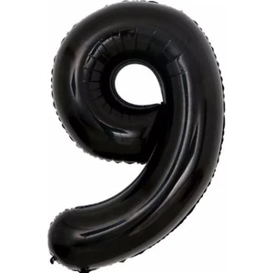 Parti Station Rakam Folyo Balon Siyah Rakam Balon Siyah Yaş Balon 76 cm Sayı Balon Uçan Balon Helyum Balon