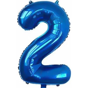 Parti Station Rakam Folyo Balon Lacivert Rakam Balon Mavi Yaş Balon 76 cm Sayı Balon Uçan Balon Helyum Balon