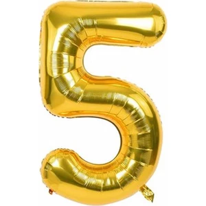 Parti Station Rakam Folyo Balon Gold Altın Mavi Yaş Balon 76 cm Sayı Balon Uçan Balon Helyum Balon