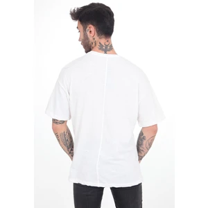 The One Erkek, Bisiklet Yaka Pamuklu  Over Size Basic T-Shirt