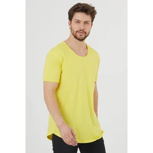 Cool Tarz Erkek Sarı Pis Yaka Salaş T-SHIRT-TCPS001R25