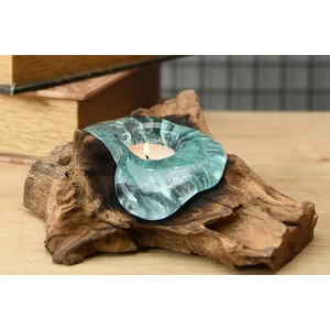 Boho Bazzar Cam / Kütük Tealıght Mumluk 20-26CM