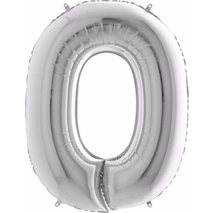 Parti Station Gümüş Rakam Folyo Balon Yaş Balon 100 cm Sayı Balon Uçan Balon Helyum Balon