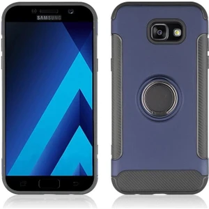 Samsung Galaxy J4 Plus Kılıf Armor Yüzüklü Telefon Kılıfı Lacivert
