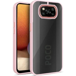 Xiaomi Poco X3 Nfc Kılıf Guard Kamera Korumalı Silikon Kılıf Rose Gold