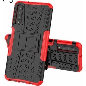 Samsung Galaxy A7 2018 Kılıf Tank Silikon Kılıf Kırmızı