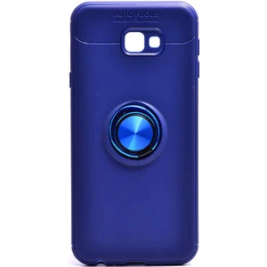 Samsung Galaxy J4 Core Kılıf Zebana Yüzüklü Silikon Kılıf Mavi