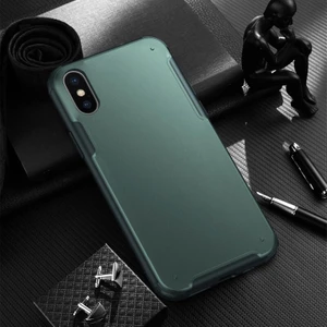 Apple iPhone Xs Max Kılıf Zebana Mod Silikon Kenar Kılıf Yeşil