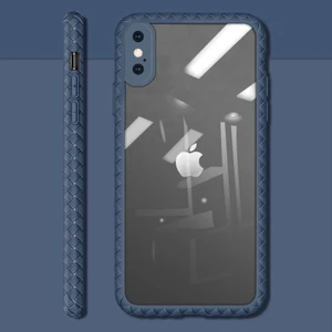 Apple iPhone Xs Max Kılıf Zebana Mild Silikon Kenar Kılıf Mavi
