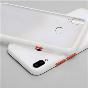 Samsung Galaxy A10S Kılıf Zebana Stylish Silikon Kenar Kılıf Beyaz