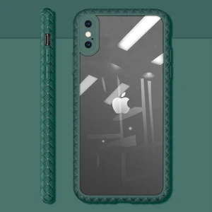 Apple iPhone Xs Max Kılıf Zebana Mild Silikon Kenar Kılıf Yeşil