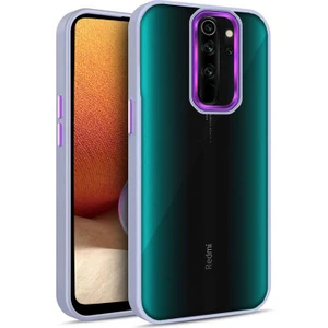 Xiaomi Redmi Note 8 Pro Kılıf Guard Kamera Korumalı Silikon Kılıf Lila