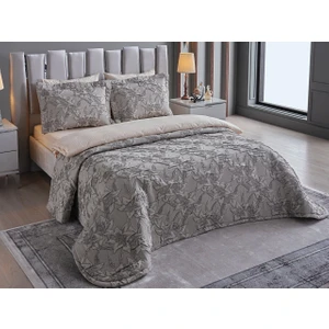Doqu Home Diana Çift Kişilik Yatak Örtüsü Gri