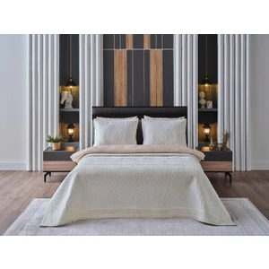 Doqu Home Lalezar Tek Kişilik Yatak Örtüsü Krem