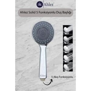Solid 5 Fonksiyonlu Duş Başlığı Poşet Ambalaj