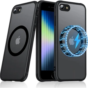 Xstep Case Apple Iphone 7 4.7 Inç / 8 4.7 Inç / Se (2020) / Se (2022) Bırakma Geçirmez Telefon Kasası Manyetik Yarı Mat Mat Cep Telefonu Arka Kapak Desteği Kablosuz Şarj (Yurt Dışından)