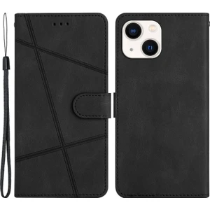 Xstep Case Apple Iphone 13 6.1 Inç Telefon Kapağı Baskılı Çizgi Dekor Cüzdan Çılgın At Doku Standı Deri Telefon Kasası Kayış (Yurt Dışından)