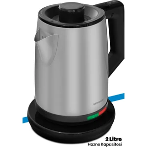 Çayla 2200 Watt İnox Paslanmaz Çelik Çay Makinesi Ve Su Isıtıcısı