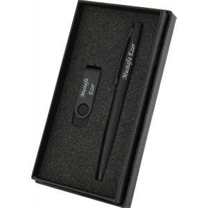 Sedef Silver Kişiye Özel Kalem ve 32 GB USB Bellek Kişiye Özel Kalem Seti