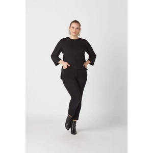 Moda Berray P001S Düz Renk Tam Kalıp Dar Paça Kot Pantolon Siyah