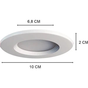 Practika LED Spot Beyaz Kasa Beyaz Işık 6W
