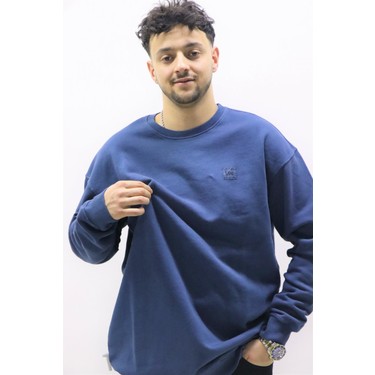 Lee L84VTJ54 Erkek Mavi Bisiklet Yaka Sweat Fiyatı