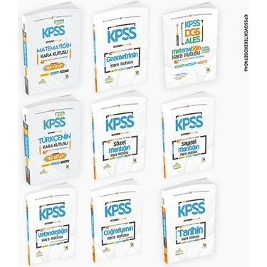 İnformal Yayınları KPSS'nin Kara Kutusu G.yetenek- G.kültür Tekli Set Konu Özetli Ösym Çıkmış