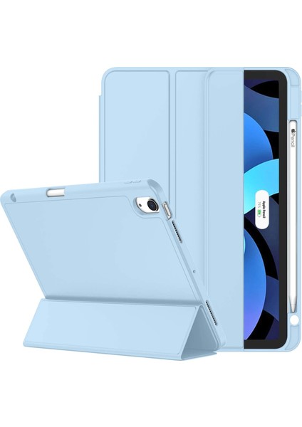 Apple iPad Air 11inç 2024 Air 4/5/6.Nesil 10.9" Kılıf Pen Charge Kalem Bölmeli (10.Nesil Değildir)