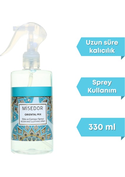 2'li Set Oriental Mix Oda Kokusu ve Çamaşır Parfümü 330 ml