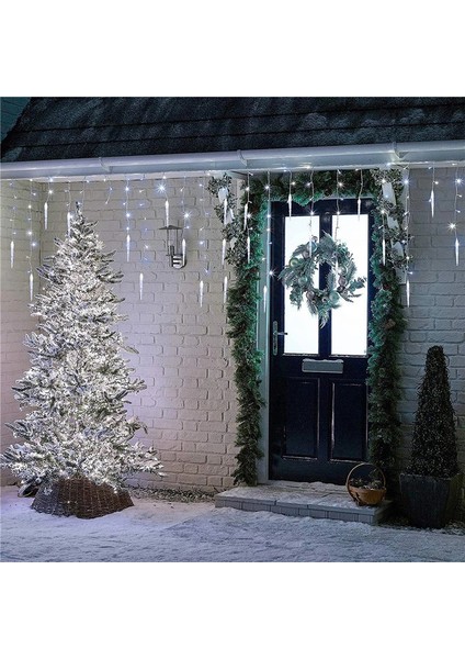 Icicle Işıkları Açık Patio Noel Dekorasyon Işıkları (Yurt Dışından)