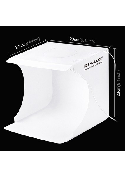 20 cm. , 1100LM Işık Stüdyo Kutusunu - Siyah, Beyaz, Sarı, Kırmızı, Yeşil, Mavi Katlayan 2 LED Panel İçerir: 24 x 23 x 23 cm. (Yurt Dışından) fiyatları