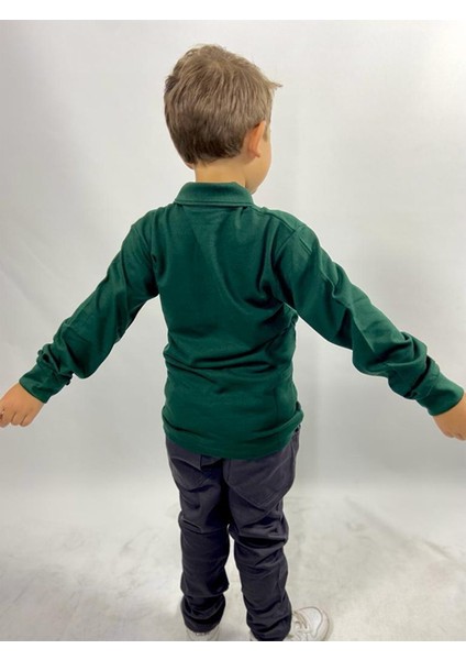 Uzun Kollu Polo Yaka Okul Tshirt