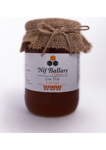 Doğal Çam Balı Cam Kavanoz