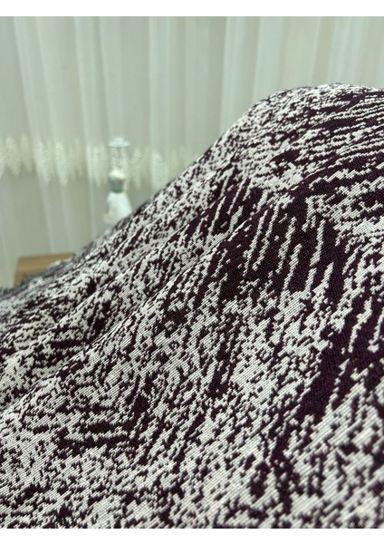 Alaca Lüks Pamuklu Koltuk Örtüsü Bordo